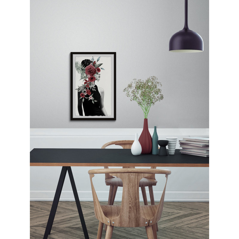 Red Blooms by Parvez Taj - Single Picture Frame Print, 45cm H x 38cm W