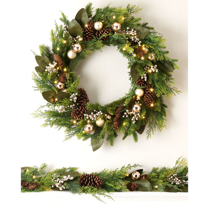 Faux 76cm Wreath