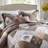 HoneiLife Flower Diamond Brown Blended Bedding set-118565876