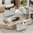 Fluted Storage Cabinet 2 Door with Drawer & Adjustable Shelf-1887966490