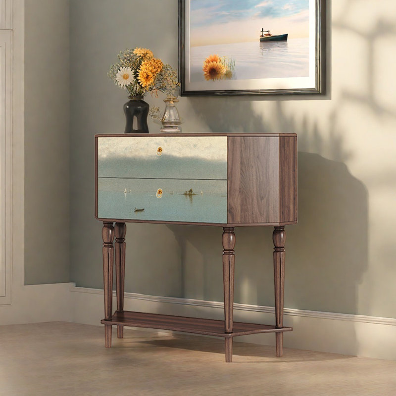 Buffet 33,5 "de style rétro, Brun
