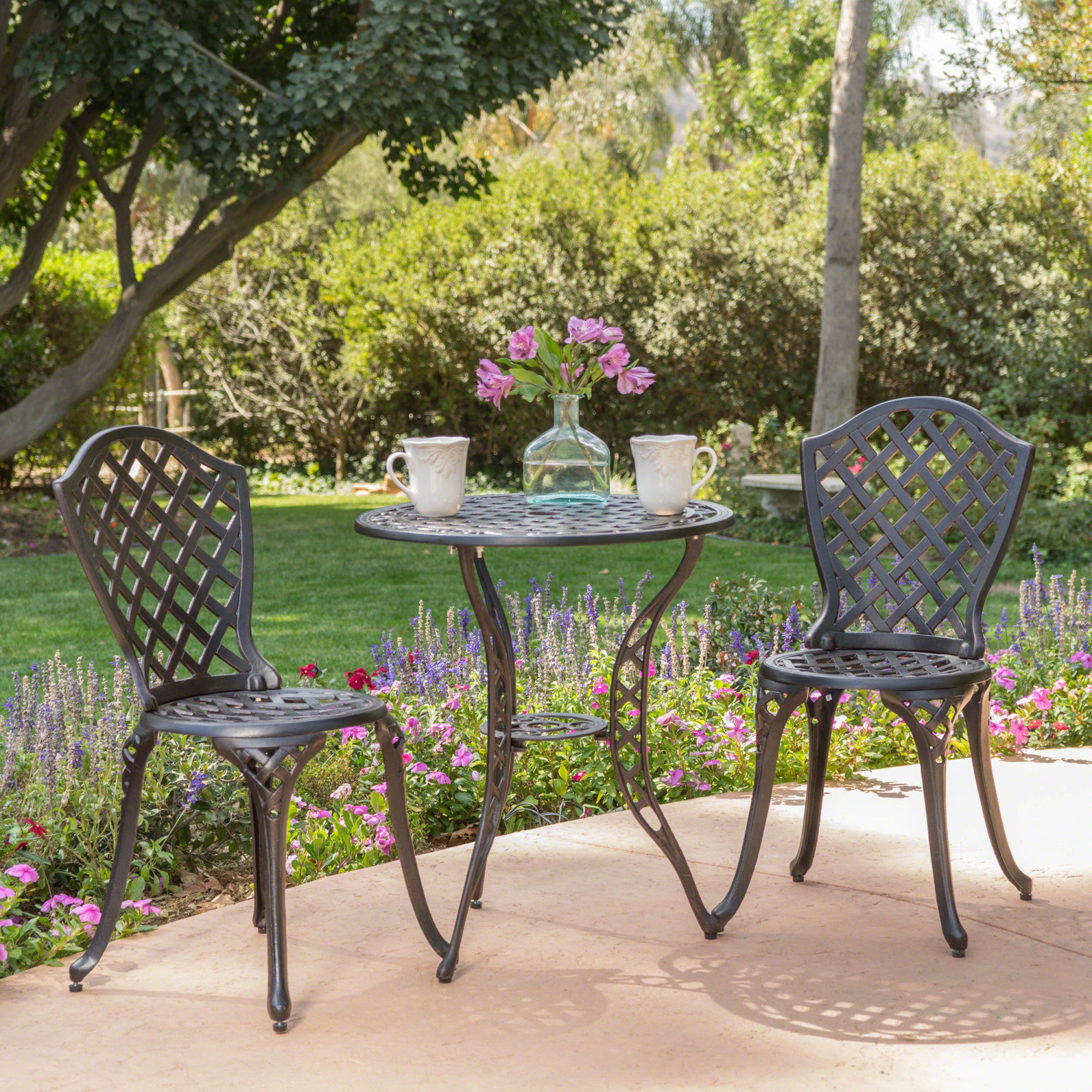 Long Aluminum Bistro Set