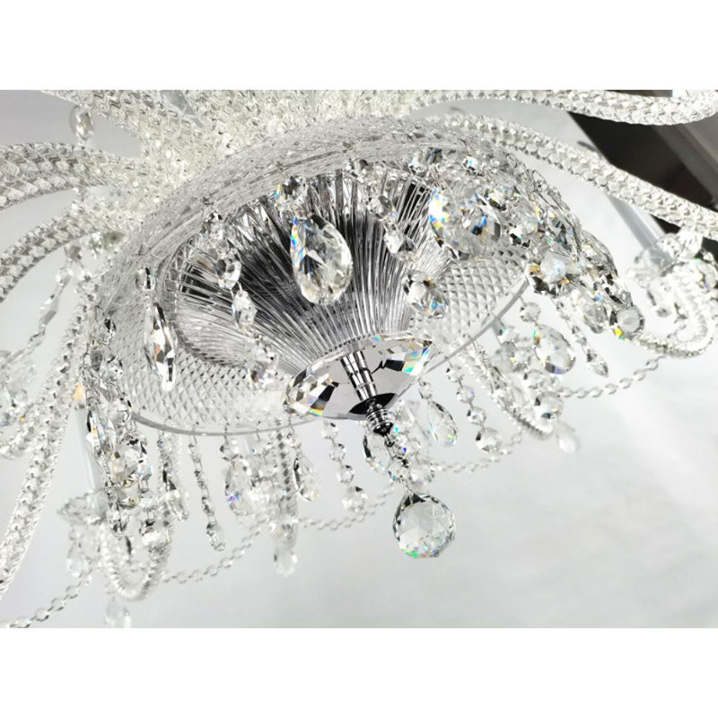 Lustre suspendu traditionnel de style victorien, H 36 po x l 22 po x P 22 po, Acier noirci, Clair