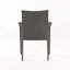 Outdoor PE Rattan Stacking Chair with Iron Frame(Set of 4), Grey