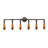 Rustic Lodge 6 - Light Dimmable Vanity Light