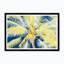 Tropical Palm In Yellow/Blue/White Print by Tim Klein