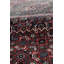 Tapis carré rouge / noir / bleu en laine noué à la main de conception unique 8 pi 5 po