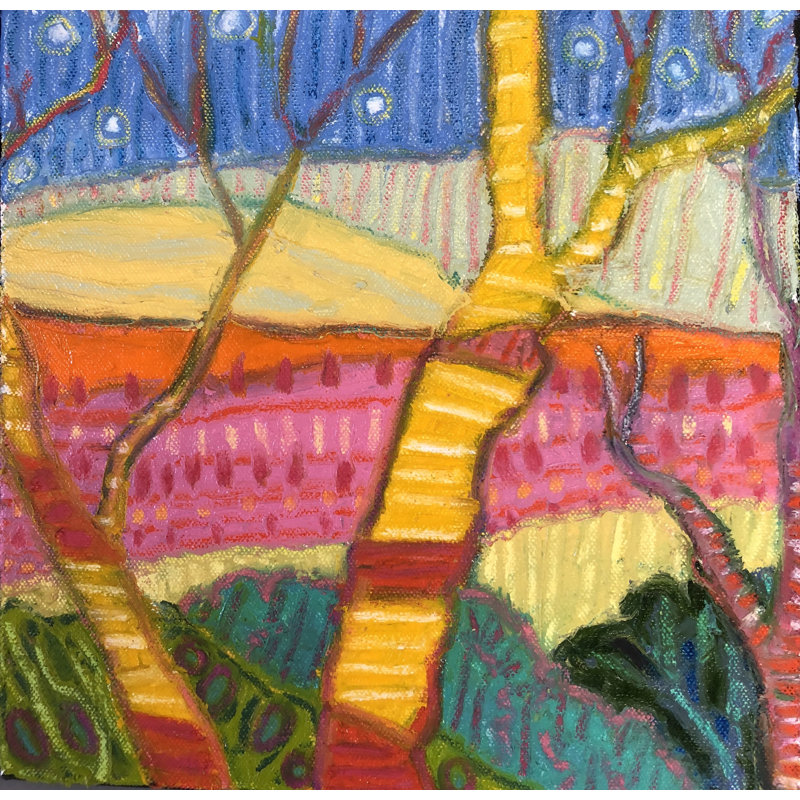 Yellow Trees Print by Jeff Ferst