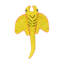 Stingray rembourré Happy Habitat en jaune