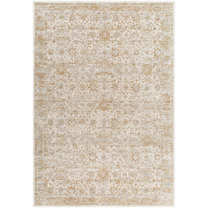 Tapis tissé à la machine Aunah DVC2306, Rectangle 2 pi x 2 pi 11 po