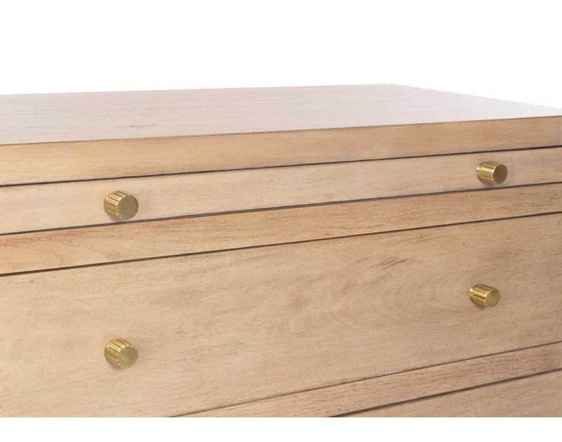 Brooklyn 4 - Drawer Solid Wood Nightstand