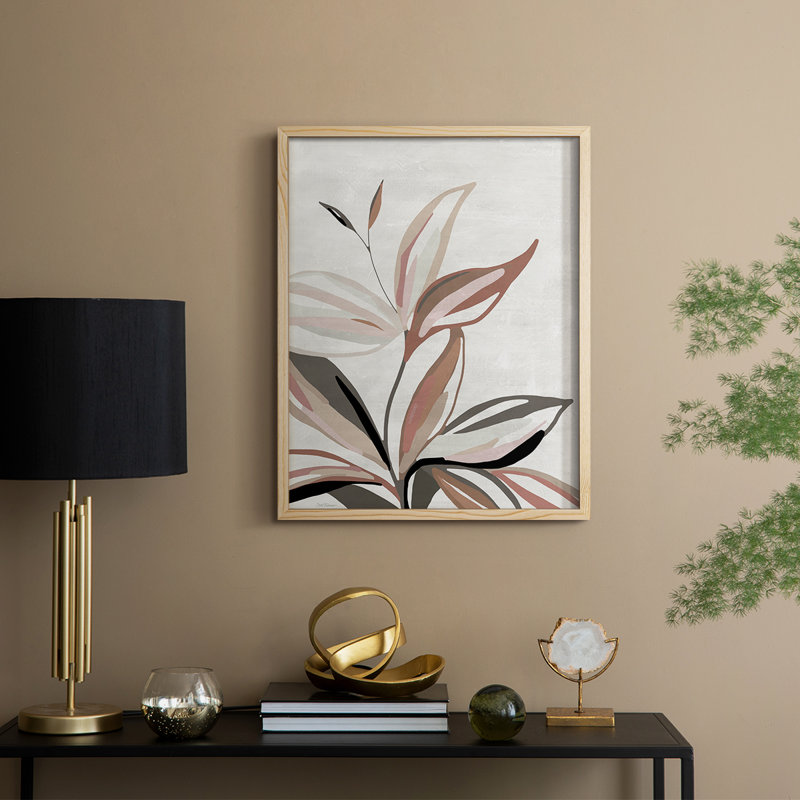 Organic Quilt I Framed Print - Solid Wood, 30" H x 24" W