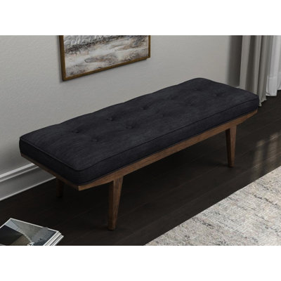 Banc gris et chêne touffeté