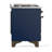 Majestic III Series 40 Inch Dual Fuel Range with 6 Sealed Burners, Griddle, in Mightnight Blue (Liquid Propane, Burnished Trim)-124828945-124828951-124828953