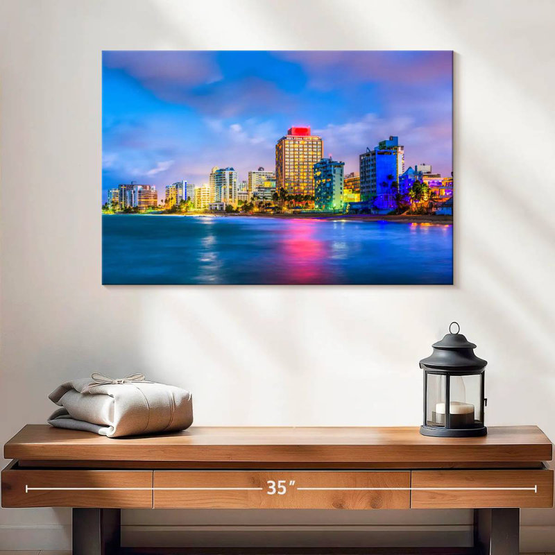 Lumières colorées Ravi San Juan, H 16 po x l 24 po