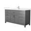 Meuble-lavabo simple autoportant de 60 po avec plateau en quartz Beckett-108352115-108352113-108352119