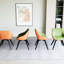 Chaises de salle à manger peu encombrantes, cuir synthétique de première qualité, esthétique moderne pour la cuisine et la maison