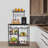 Kitchen Storage Rack Utility Storage Shelf With Hooks