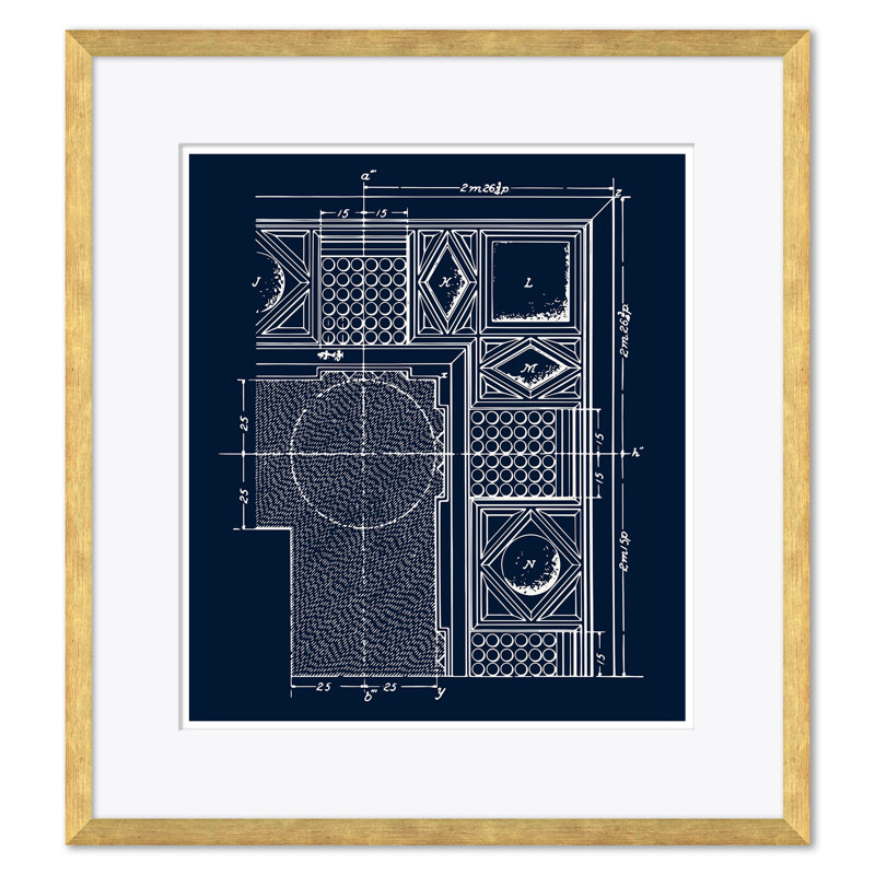 «Blue Figure 7, Blue Shell Study & Blue RCP» par David Phoenix - reproduction de photo encadrée sur papier