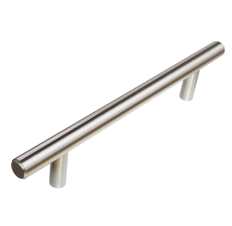 Satin Nickel Modern Bar Pulls with Mounting Hardware, 10-Pack