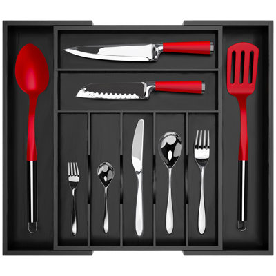Adjustable Flatware & Kitchen Utensils Drawer Organizer