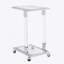 Table d'appoint en verre, table de bout en acrylique, table carrée en forme de C avec plateau en verre