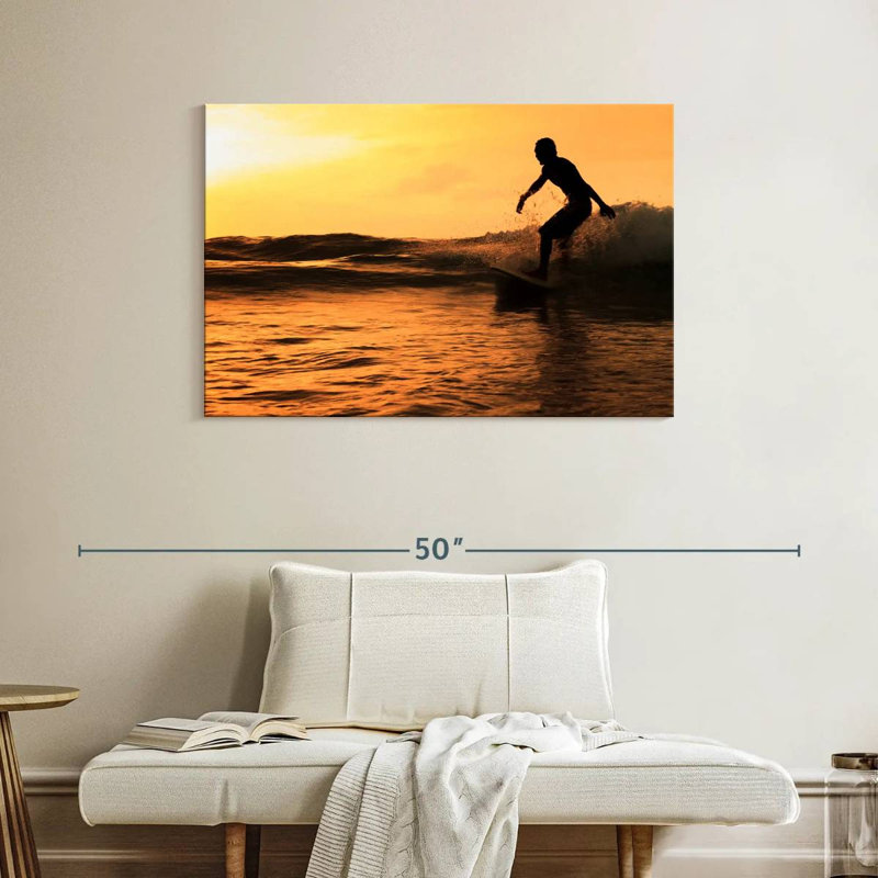 Senne Sundown Surfing, 26" H x 39" W