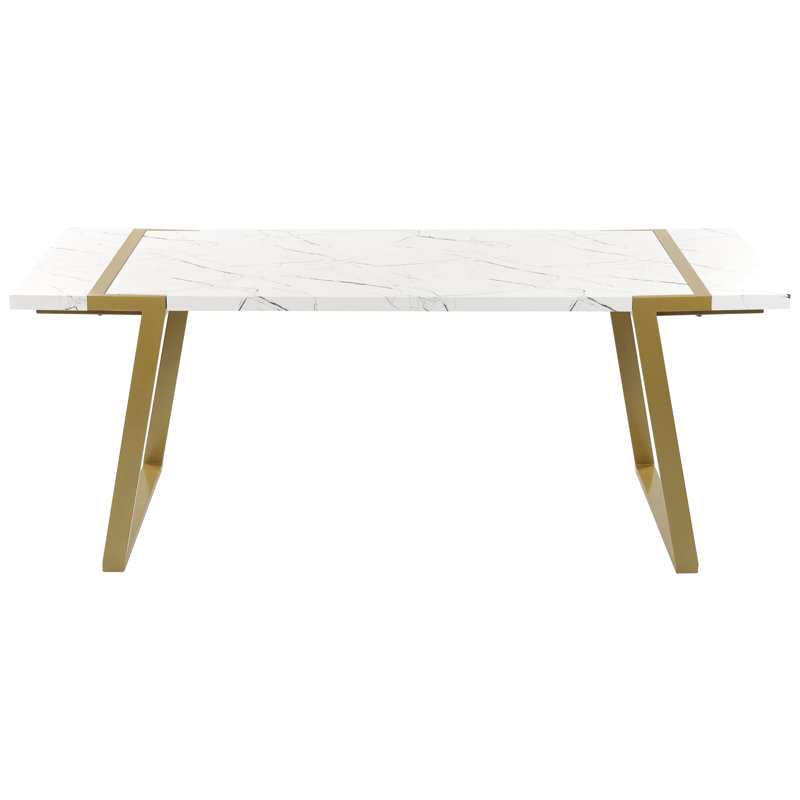 Alyceia Metal Base Dining Table