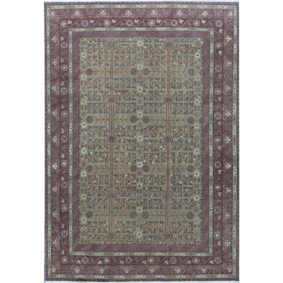 Tapis rouge de haute qualité noué à la main Greenwich