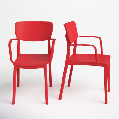 Farrah Stacking Patio Dining Armchair