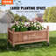 Ensemble de 2 boîtes à fleurs en bois avec treillis Caraviello