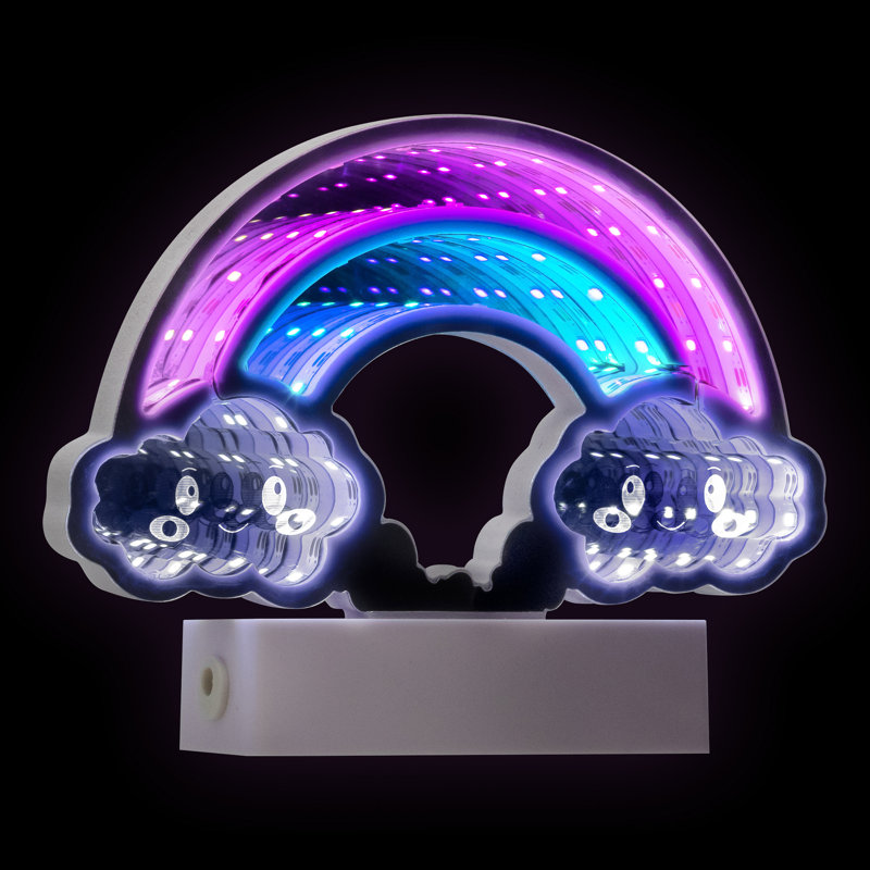 Tunnel arc-en-ciel à DEL 3D - 7,25 po