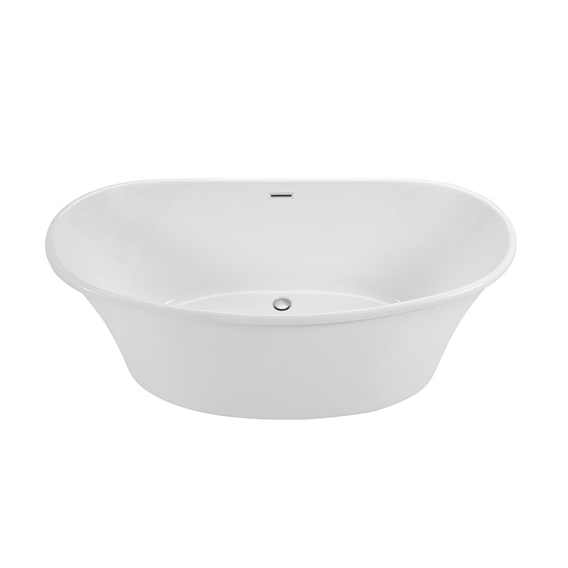 Loretta 2 66.5" Freestanding Air Bathtub, Acrylic CXL® Gloss White
