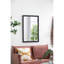 Miroir fonctionnel rectangulaire 24 po x 36 po noir - pour le salon, la chambre à coucher, le vestibule 24 po x 36 po décoratif rehausse la grâce et le style-130489266-130489267