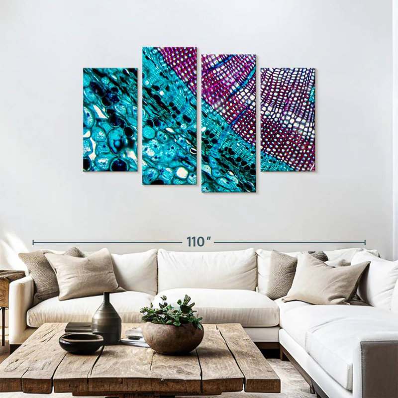 Keiri Pine Stem Under Microscope, 48" H x 75" W