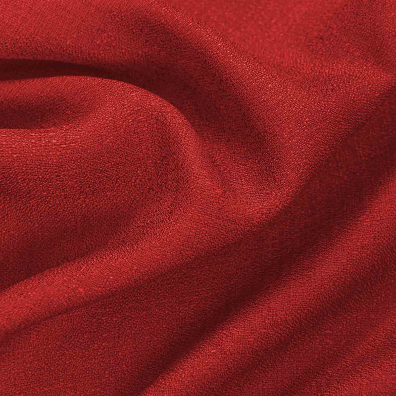Cole Textured Semi Sheer Window Curtain Panel, Red, 54" W x 90" L