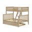 Brubaker Single Over Double Solid Wood Bunk Bed with Trundle Bed-566311806-595370658