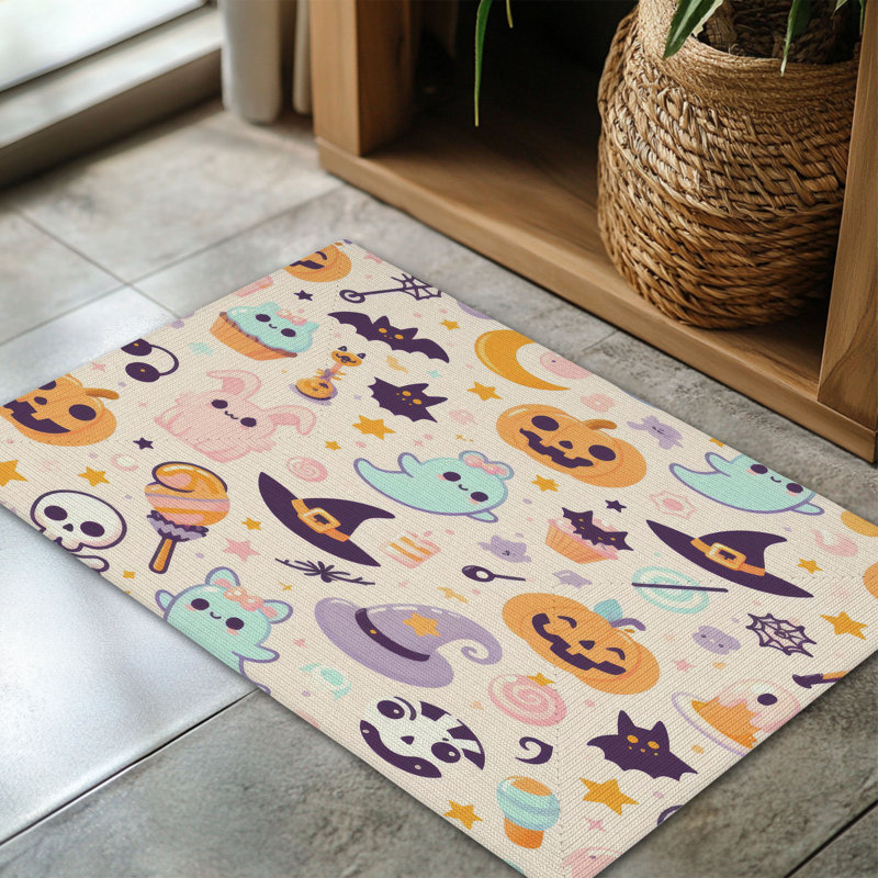 Tapis tressé à charme squelette pâle, Rectangulaire 3 pi x 5 pi