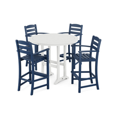 POLYWOOD La Casa Café 5-Piece Bar Dining Set