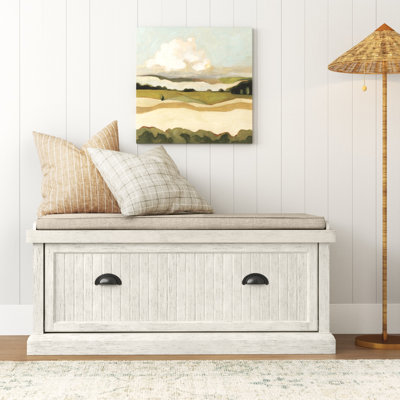 Otranto Linen Upholstered Storage Bench