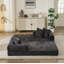 Canapé-lit pliant confortable Comfy, canapé-lit sur pied, canapé sur pied en chenille avec accoudoirs, canapé-lit pour salon-1942057295