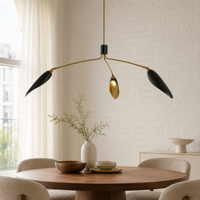 3 - Light Metal Chandelier