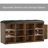 Daimen 10 Pairs Shoe Storage Bench with PU Leather Cushion-2071984005