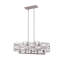 Lustre géométrique à 5 lumières pour îlot de cuisine avec détails en bois Patmos-912264593-912264598
