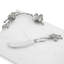 White Orchid Small Cheese Board with Knife