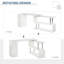 Bureau d'ordinateur rotatif (sans les chaises de bureau)
