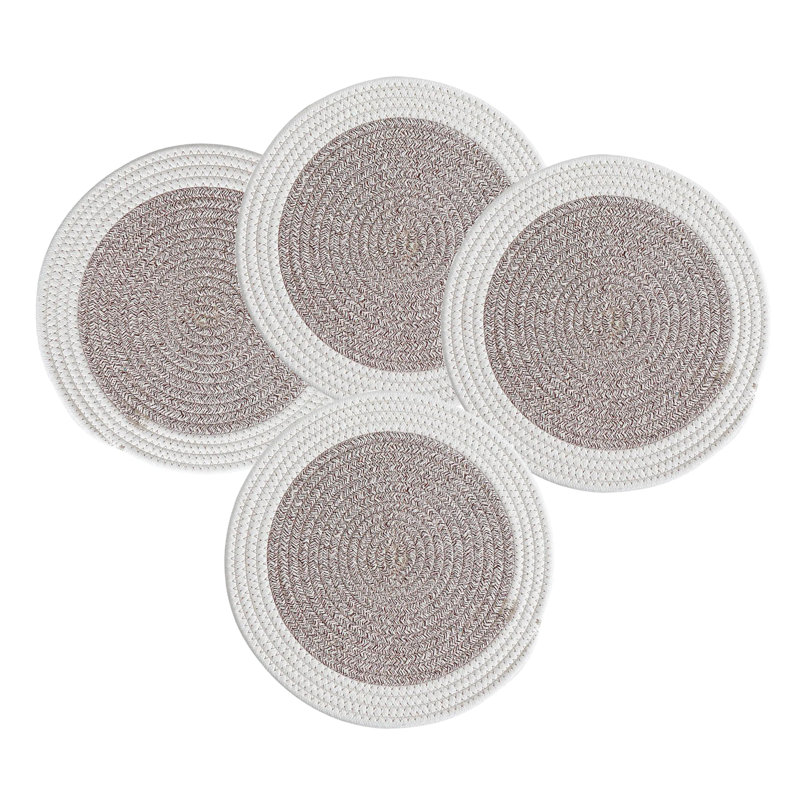 Napperon Breaden, 12 po x 12 po, Kaki