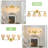 Vintage 4 - Light Brass Vanity Light With Tulip Amber Glass Shades For Bathroom, Living Room Bedroom-1101152242-1101152245-1101152137