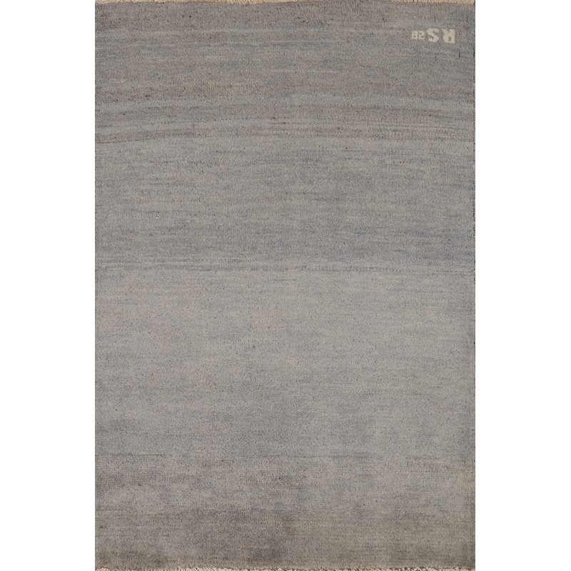 Tapis gris fait à la main 3 x 4