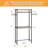 28" Heavy-Duty Over The Washer Drying Rack - 4-Shelf Laundry Storage Shelf with Hanging Hooks, Adjustable Height